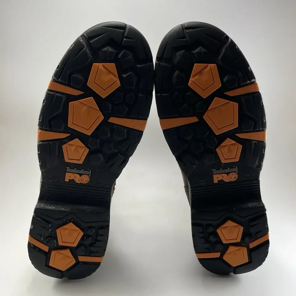 Timberland PRO Helix HD Mens Boots Size 12 Wide Comp Toe Brown Waterproof A1XFX